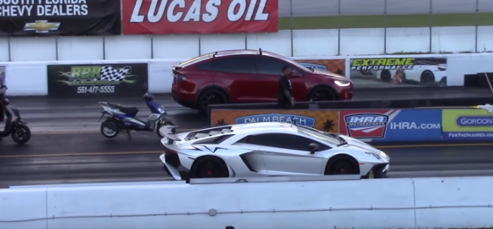 Tesla Model X Beats Lamborghini And Sets New Record In